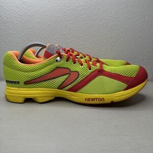 Newton Mens Distance Yellow Red Running Shoes